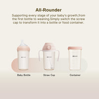 Moyuum Mov.aa Tritan Straw Cup One Touch Cap Set (beige)