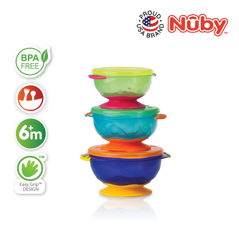 Buy Nuby Stackable Bowl FREE Nuby Sipper Top @ RM 49