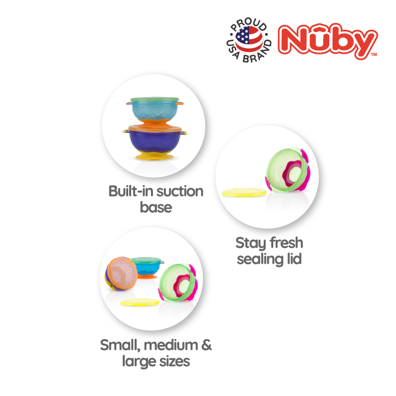 Buy Nuby Stackable Bowl FREE Nuby Sipper Top @ RM 49