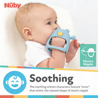 Nuby Silicone Wrist Teething Mitten - Baby Teether Ring - 3+ Months - Astra Family