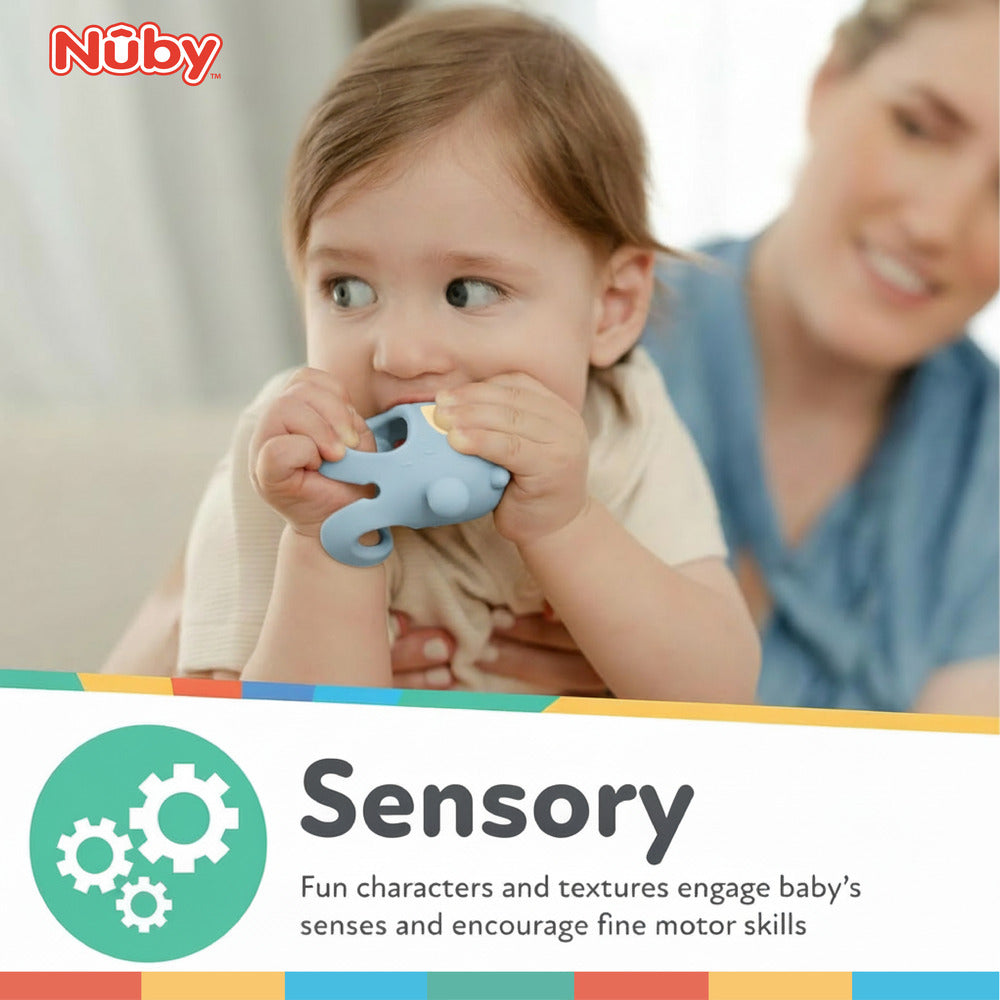 Nuby Silicone Wrist Teething Mitten - Baby Teether Ring - 3+ Months - Astra Family