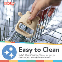 Nuby Silicone Wrist Teething Mitten - Baby Teether Ring - 3+ Months - Astra Family