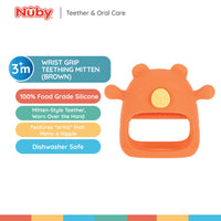 Nuby Silicone Wrist Teething Mitten - Baby Teether Ring - 3+ Months - Astra Family