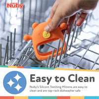 Nuby Silicone Wrist Teething Mitten - Baby Teether Ring - 3+ Months - Astra Family