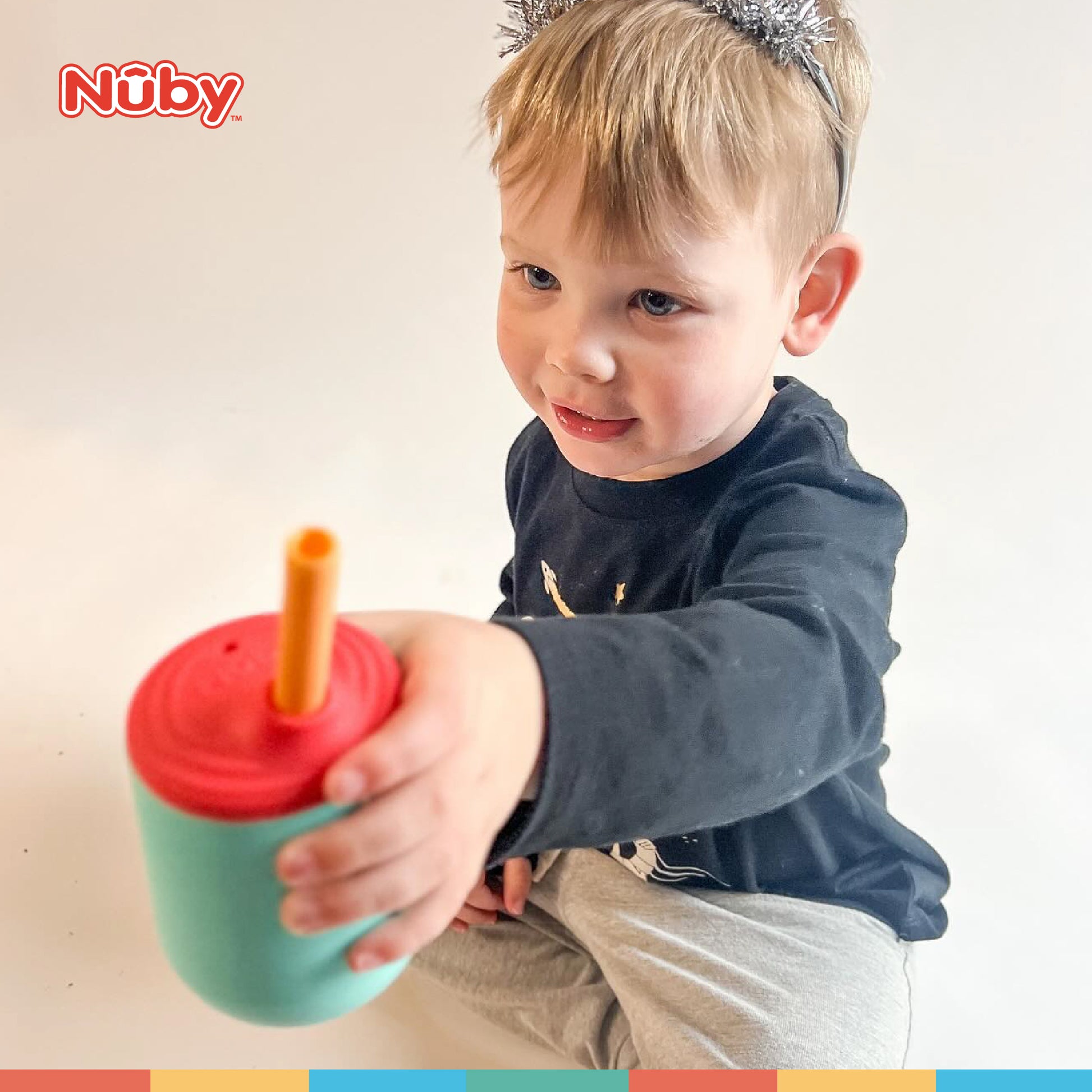 Nuby 3-Stage Training Drinking Cup  Suitable for 6 months baby