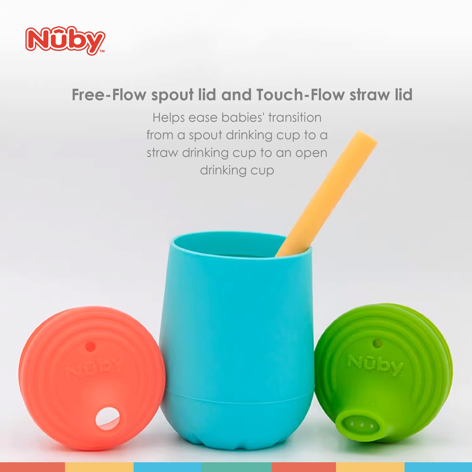 Nuby 3-Stage Training Drinking Cup  Suitable for 6 months baby