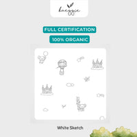 KAEGGIE - Signature WHITE SKETCH Pillow Size Medium (M)