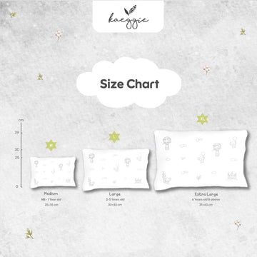 KAEGGIE - Signature WHITE SKETCH Pillow Size Medium (M) - Astra Family