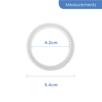 Astra Family A white ring with measurements on it.