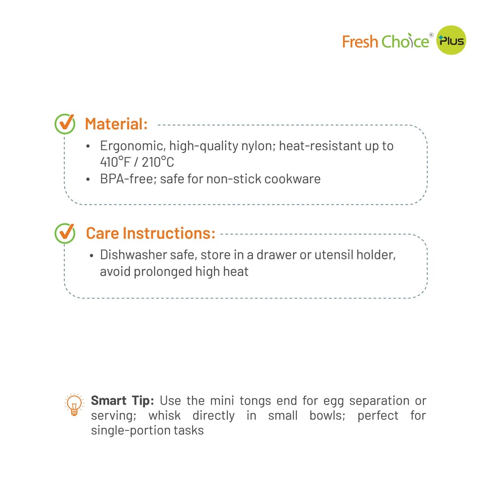 Fresh Choice Whisk Tongs 9” - Astra Family