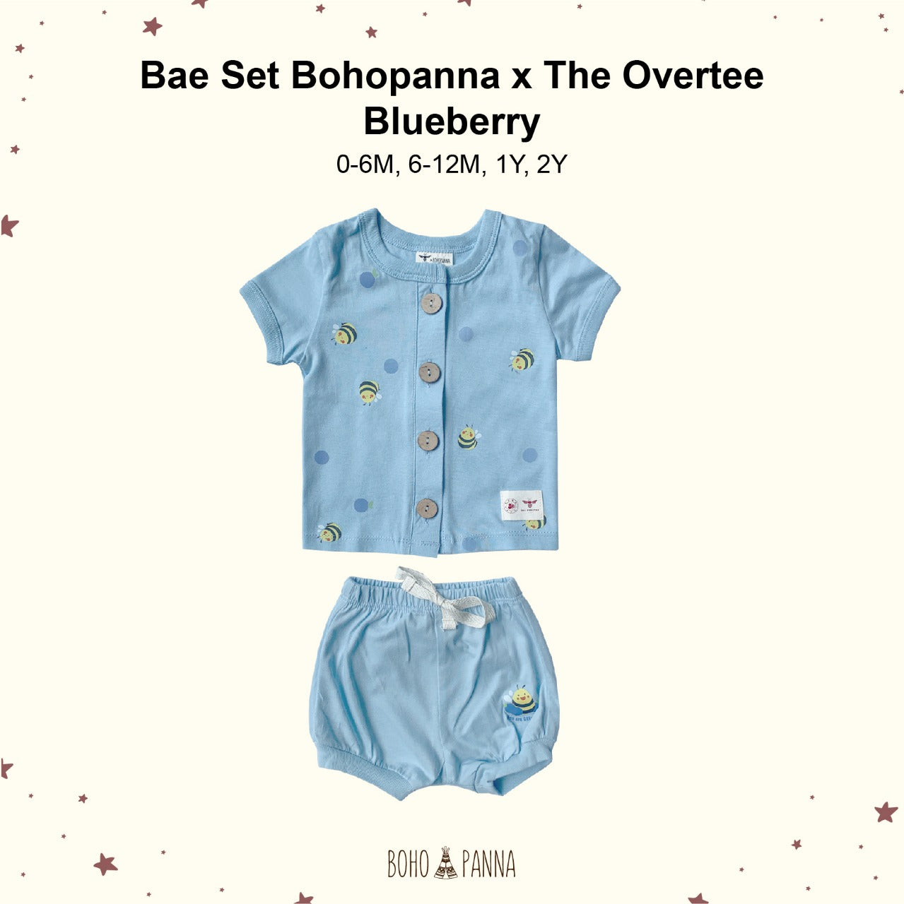 bohopanna bae set the overtee blueberry