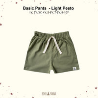 bohopanna basic pants light pesto