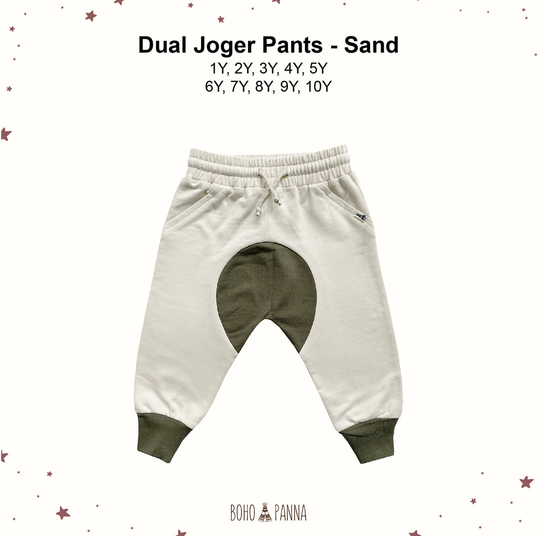 bohopanna dual joger pants sand