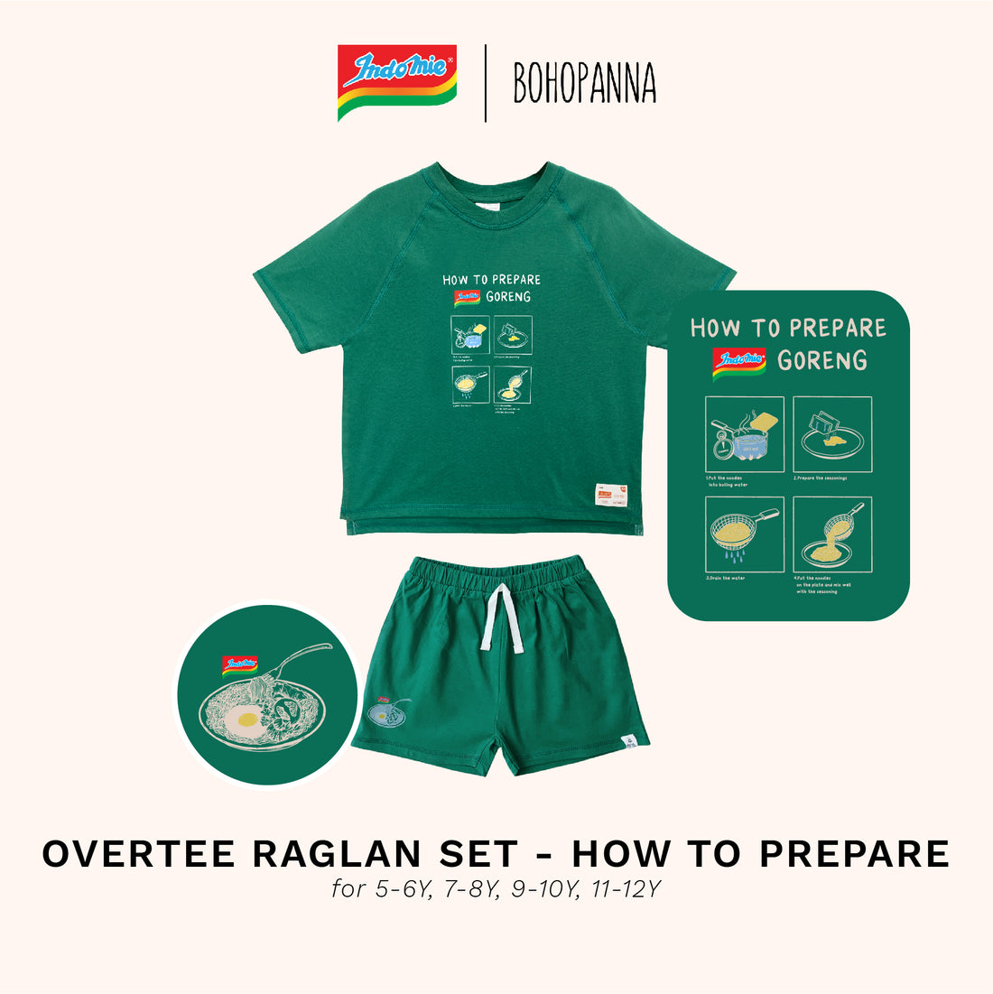 bohopanna indomie overtee set how to prepare