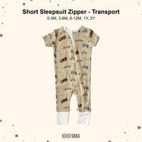 bohopanna short sleepsuit zipper transport