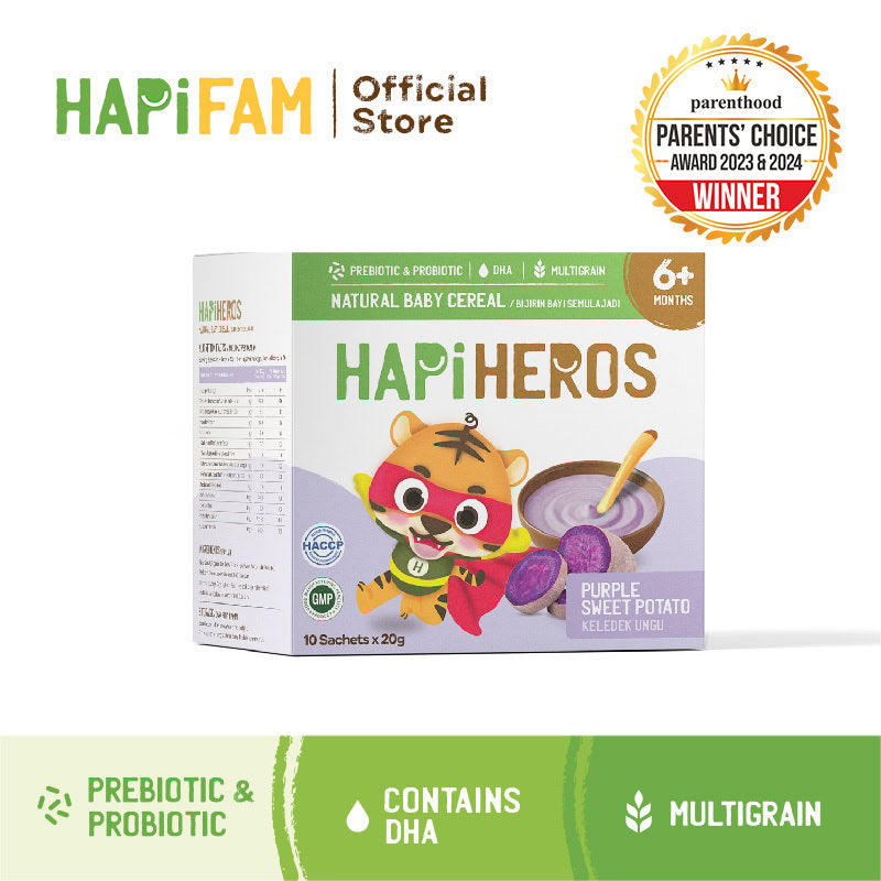 hapiheros baby cereal purple sweet potato (20g x 10)