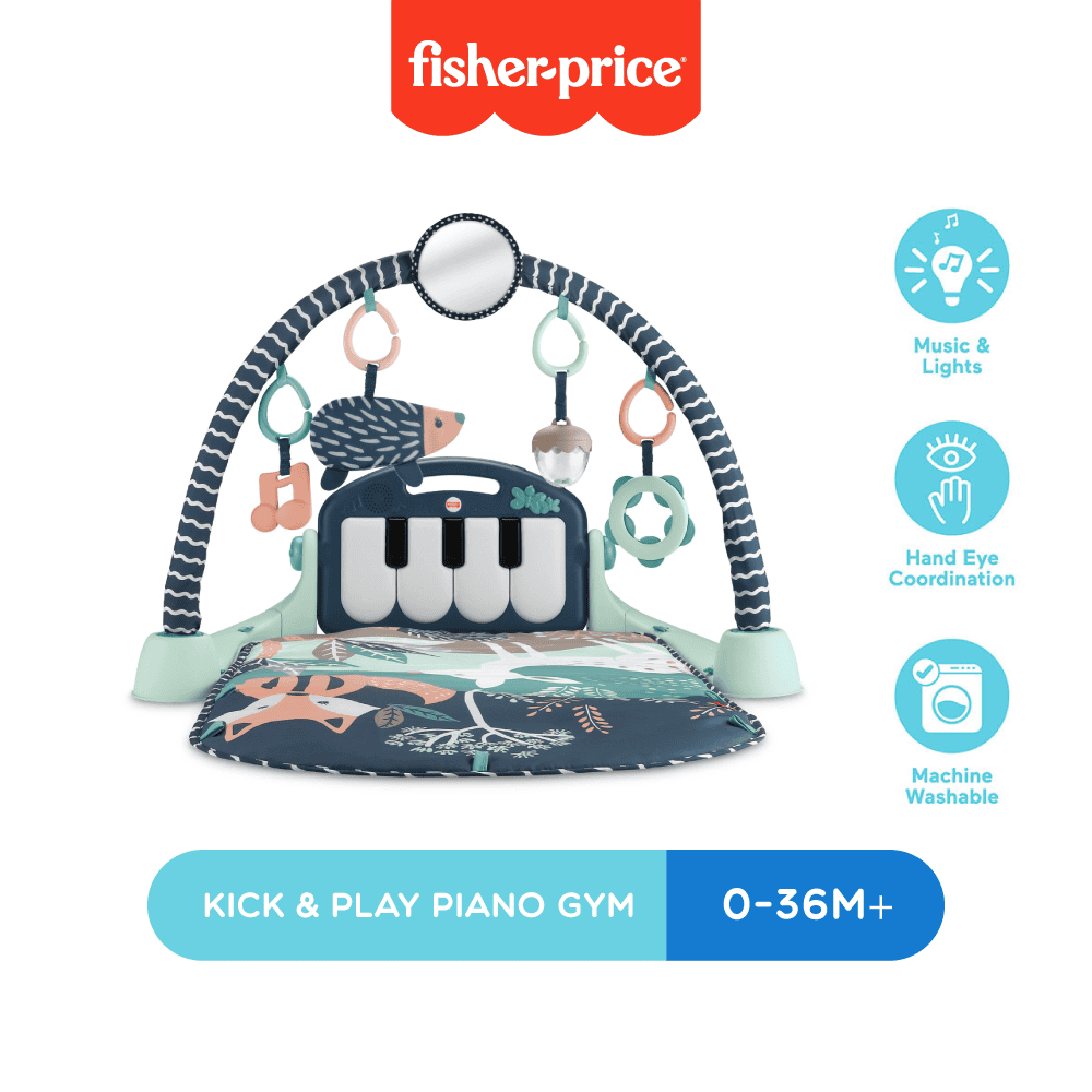 fp nb kick &amp; play piano gym moonlight forest