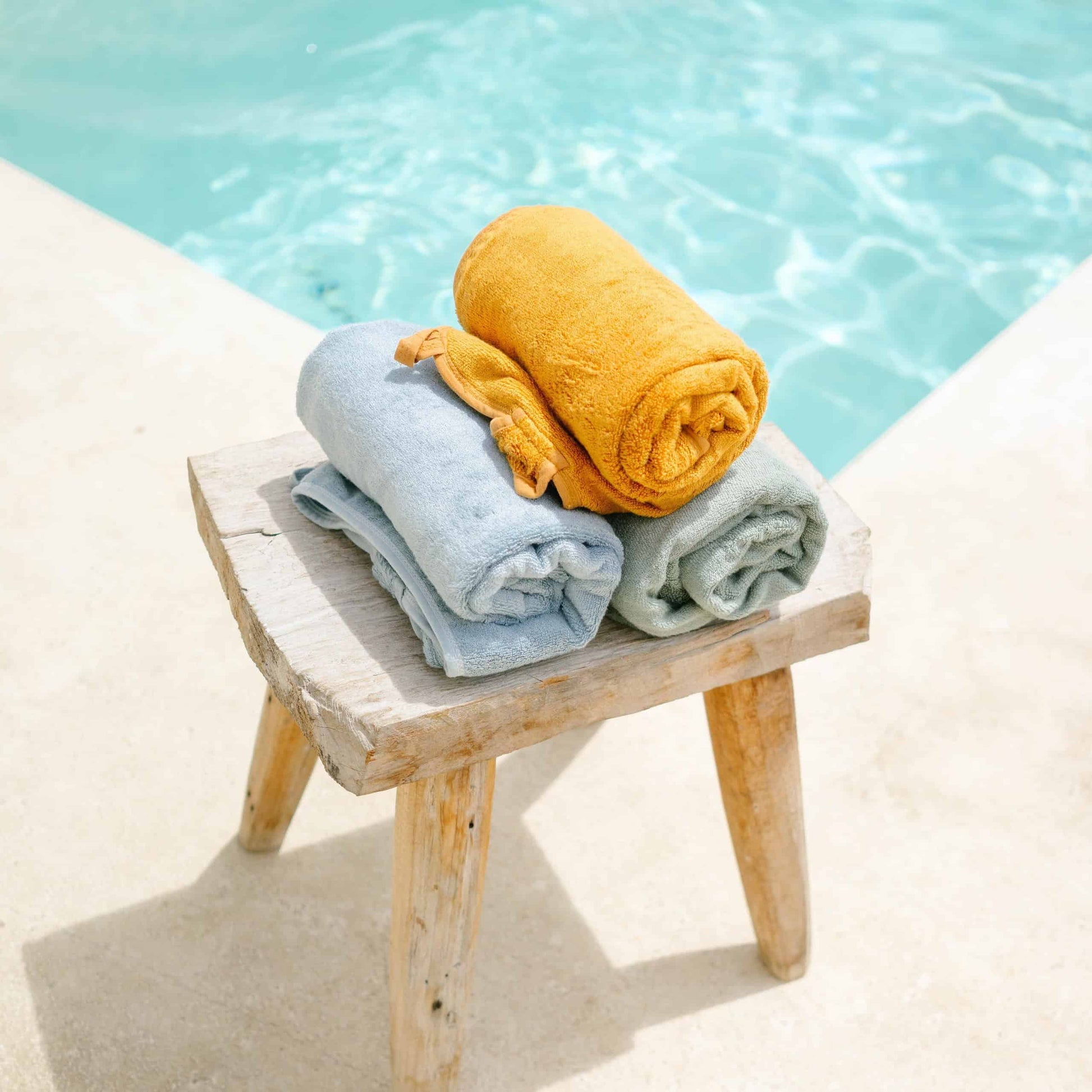 hooded towel display