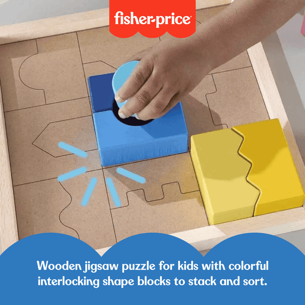 Fisher-Price Wooden interlocking Blocks