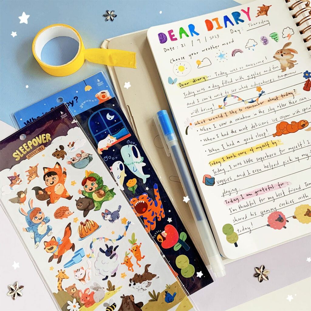 WW Ocean Sticker sheet