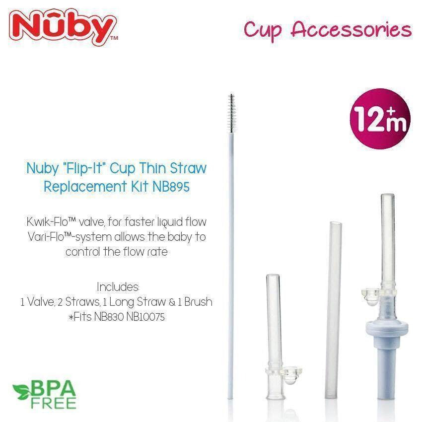 Nuby Flip-It Cup Thin Straw Replacement Kit