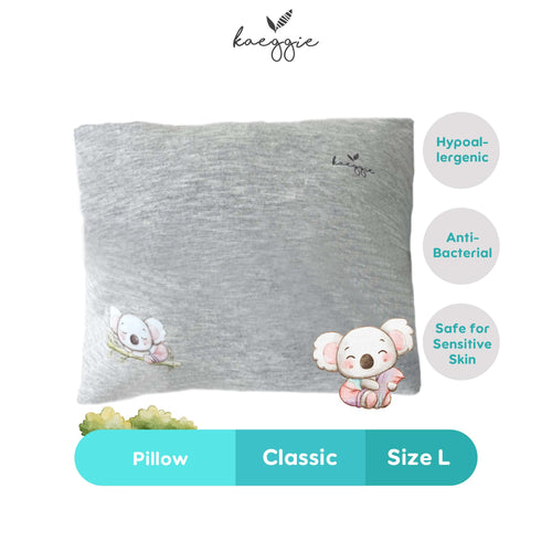 kaeggie signature grey classic pillow size medium (l) 01