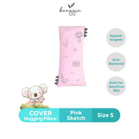 pink sketch hugging pillow cover (S)