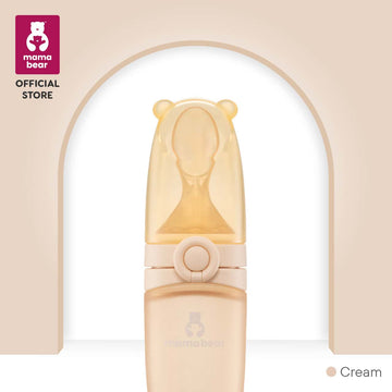 mamabear baby squeeze feeder spoon cream
