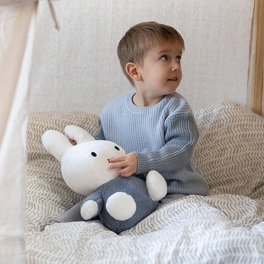 miffy cuddle with bell 25cm fluffy blue 03