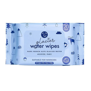 Hoppi Glacier Water Wipes 20's (Single pack)