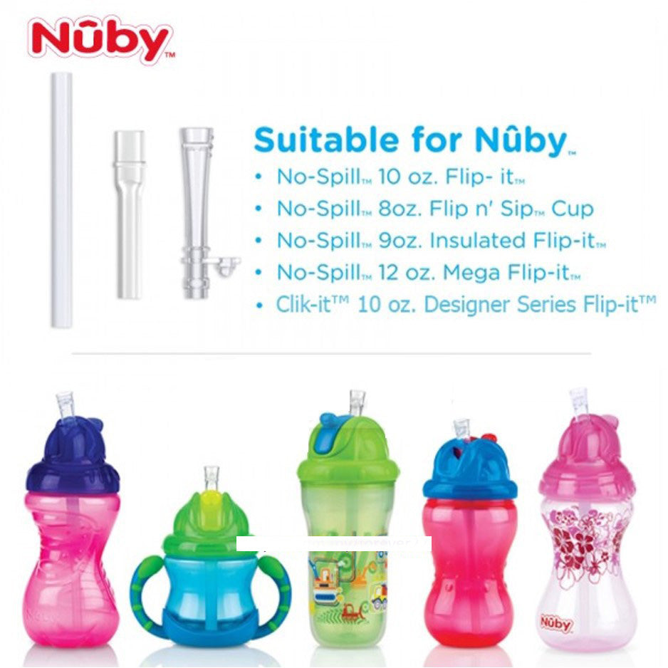 nuby flip n sip cup fat straw 240ml/ 8oz (copy)