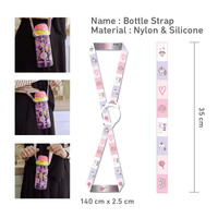 nuby 12oz flip it freestyle hard straw flip it on the go cup blue monsters + nuby bottle strap city design (copy)