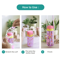 nuby 12oz flip it freestyle hard straw flip it on the go cup blue monsters + nuby bottle strap city design (copy)