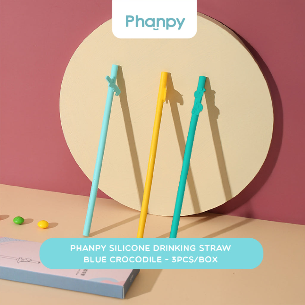 Phanpy Silicone Drinking Straws (3pcs/box)