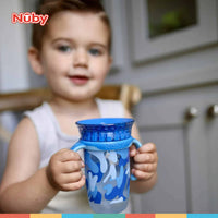 nuby 8oz/240ml 360° smart tritan cup with removeable handle