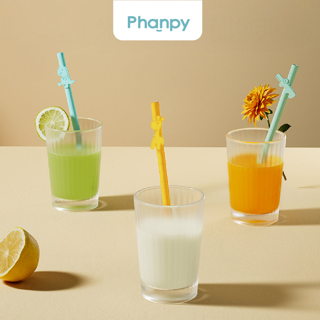 Phanpy Silicone Drinking Straws (3pcs/box)