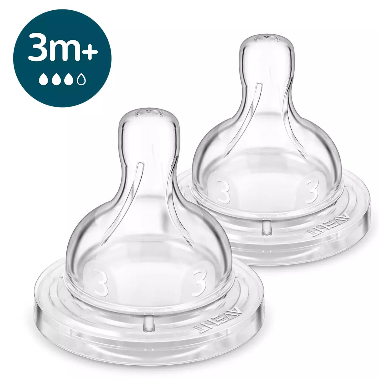 pa anti colic silicone teats 3m 3h scy76302(4)