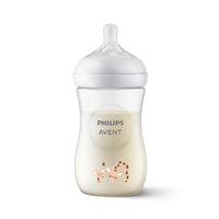 pa natural response baby bottle 1m 9oz260ml giraffes scy90366(2)