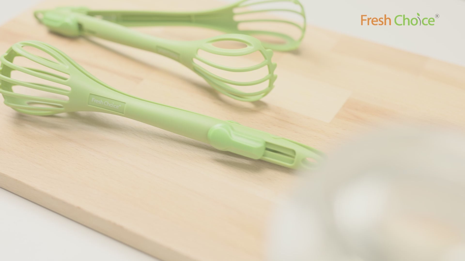 Fresh Choice Whisk Tongs 9”