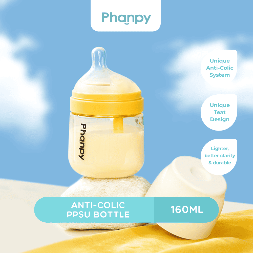 Phanpy Feeding Bottle Set – 160ml & 240ml Anti-Colic PPSU Bottles - Astra Family
