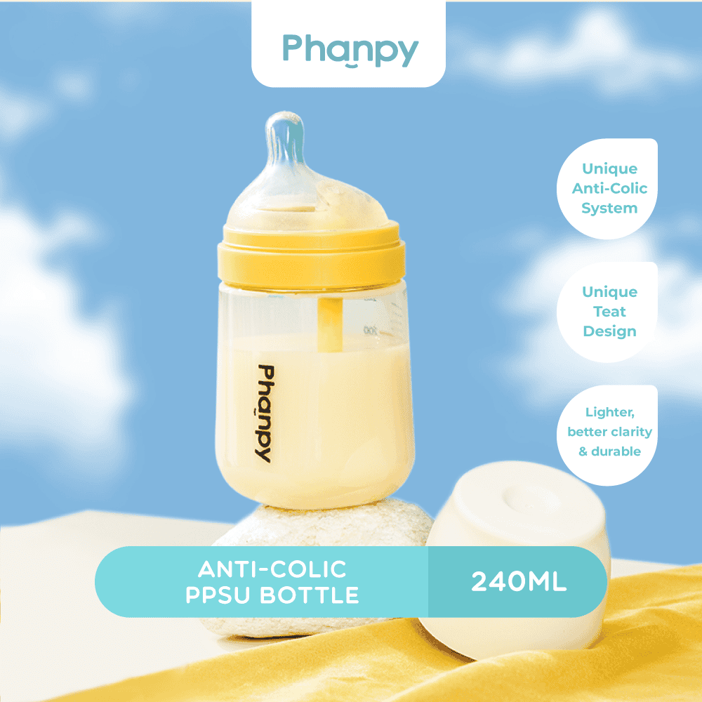 Phanpy Feeding Bottle Set – 160ml & 240ml Anti-Colic PPSU Bottles - Astra Family