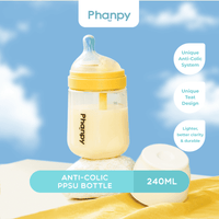 Phanpy Feeding Bottle Set – 160ml & 240ml Anti-Colic PPSU Bottles - Astra Family