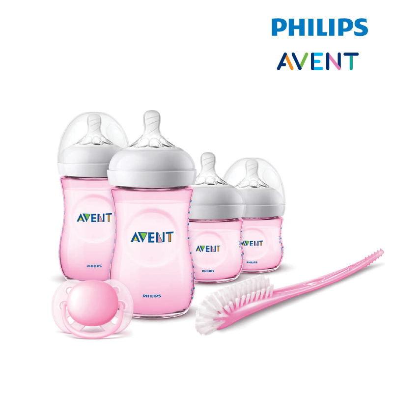 Astra Family Philips Avent Newborn Starter Set-Natural 2.0 (PP) baby bottle set.