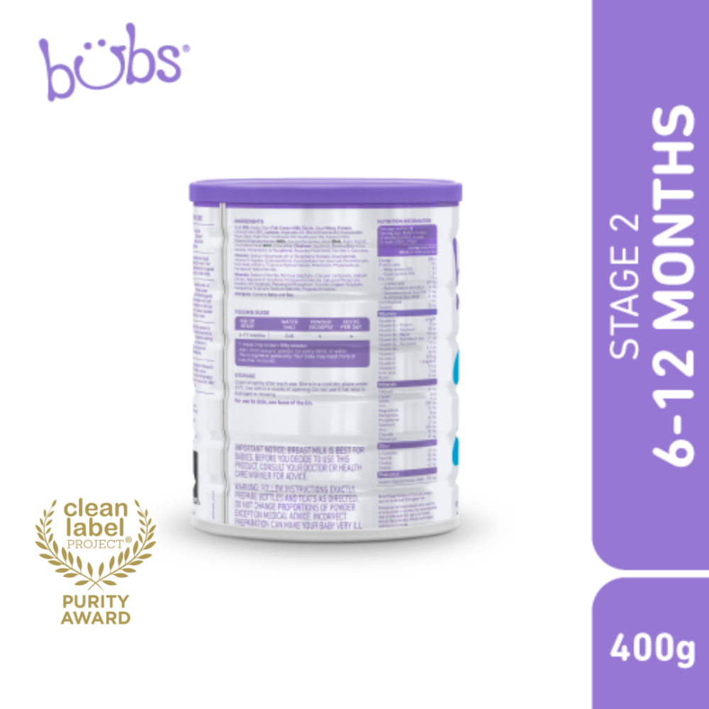 Astra Family Bob's Bubs Advanced Plus + Goat Follow-On Formula S2 - 400g baby food.