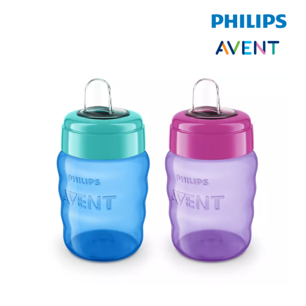 Astra Family Two philips avent bottles on a white background.