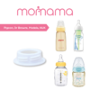 Astra Family A baby bottle with a Momama MM0006 Narrow Neck Bottle Adapter - Pigeon, Dr Brown, Medela & Simba.