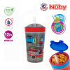 Astra Family Thomas the Nuby Snack N Sip 1pk 270ml Printed Cup with Thin Straw and Snack Cup.