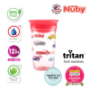 Astra Family Nuby Printed Tritan 360 Wonder Cup With PP Cover 10oz - pink is a break resistant training cup.