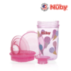Astra Family A pink nuby cup with ice cream and a lid.