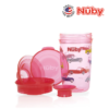 Astra Family A pink nuby cup with a lid and a lid.